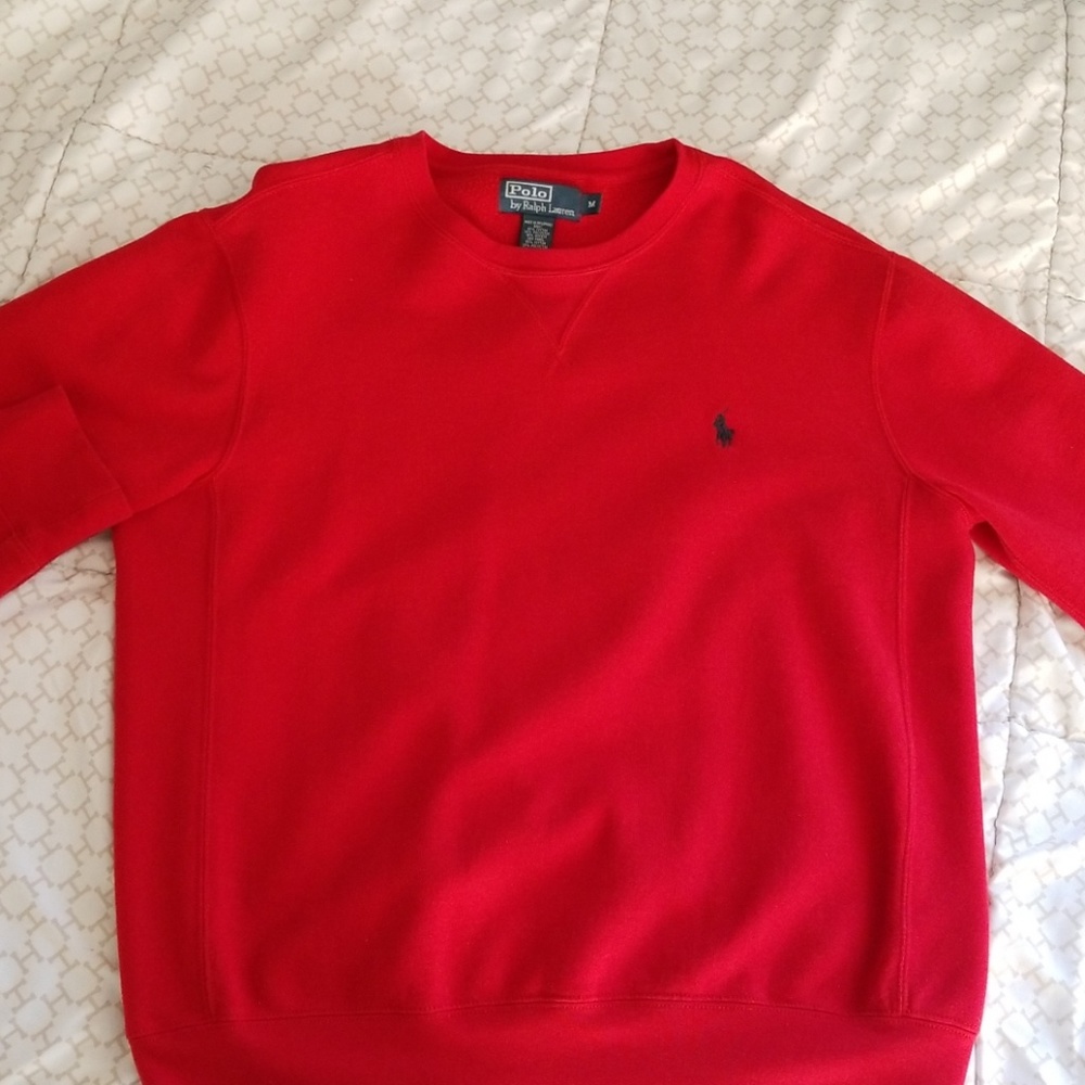 Ralph Lauren Mens Red Sweater